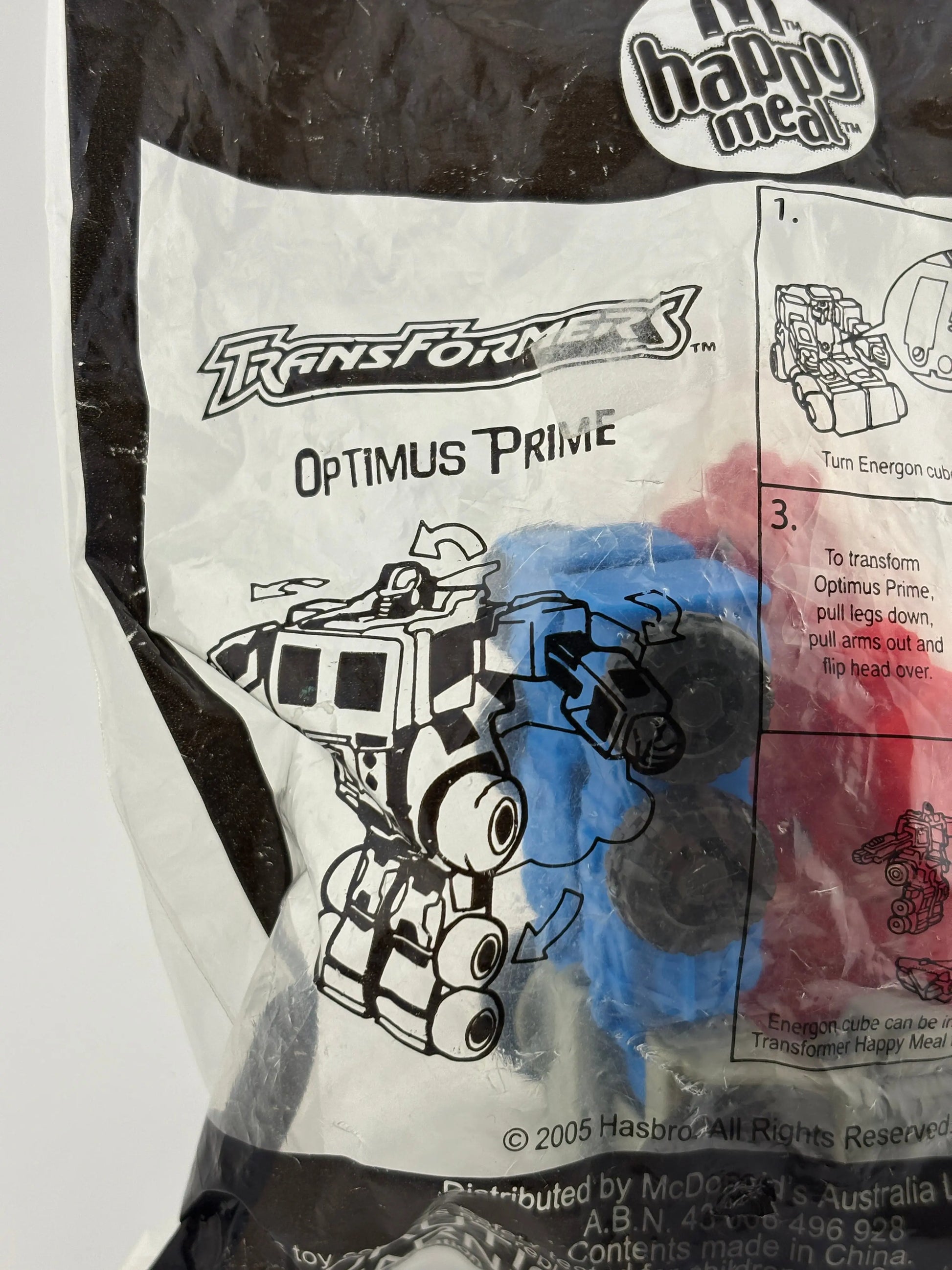 McDonald’s Happy Meal Toy Transformers Optimus Prime 2005 Hasbro FRENLY BRICKS - Open 7 Days