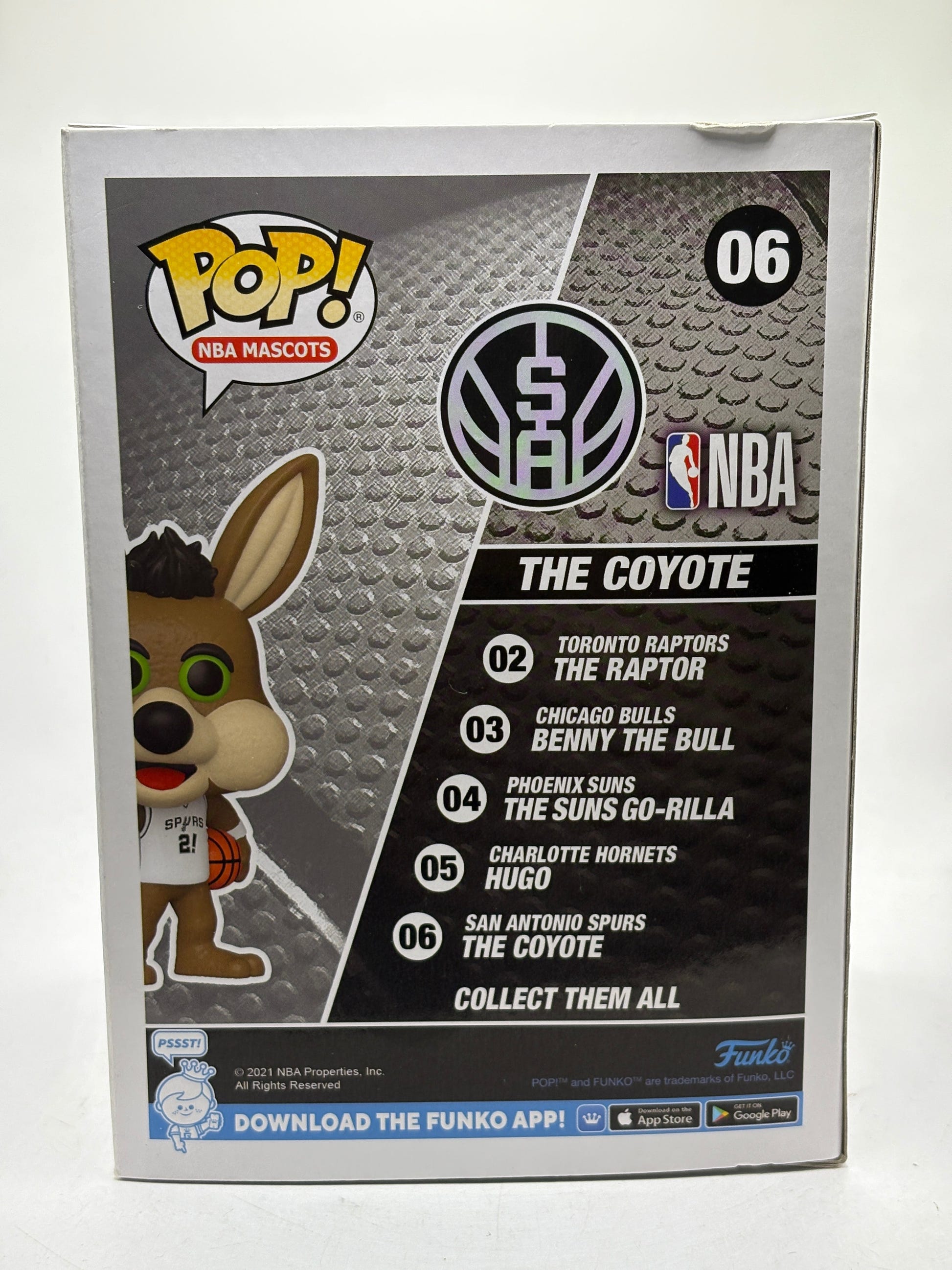 Funko POP! Nba Mascots San Antonio Spurs #06 The Coyote Vinyl Figure FRENLY BRICKS - Open 7 Days image 3