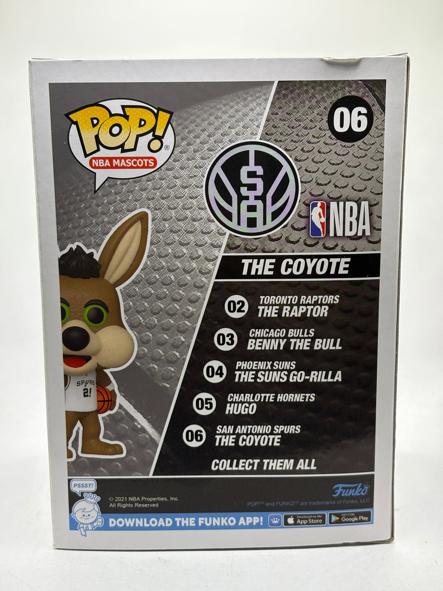 Funko POP! Nba Mascots San Antonio Spurs #06 The Coyote Vinyl Figure FRENLY BRICKS - Open 7 Days