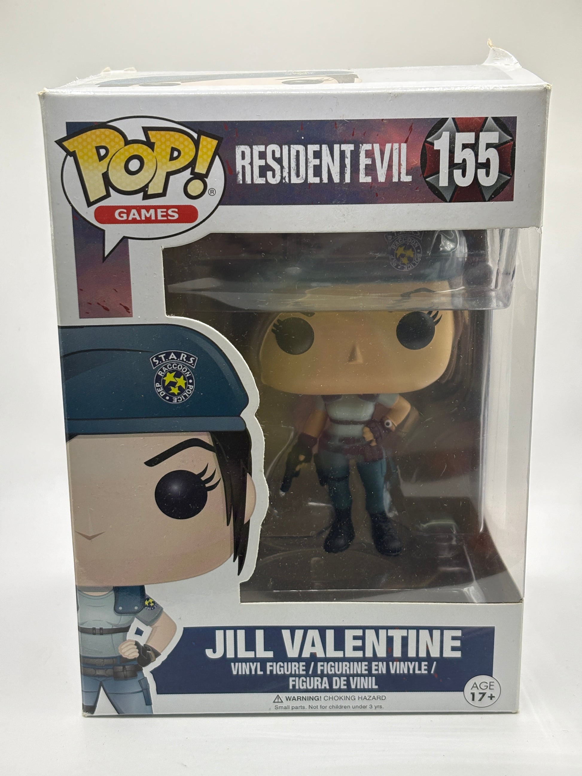 Funko POP! Games Resident Evil #155 Jill Valentine Vinyl Figure Box Damage FRENLY BRICKS - Open 7 Days