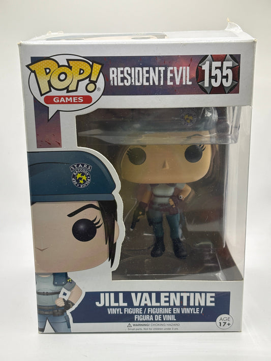 Funko POP! Games Resident Evil #155 Jill Valentine Vinyl Figure Box Damage FRENLY BRICKS - Open 7 Days