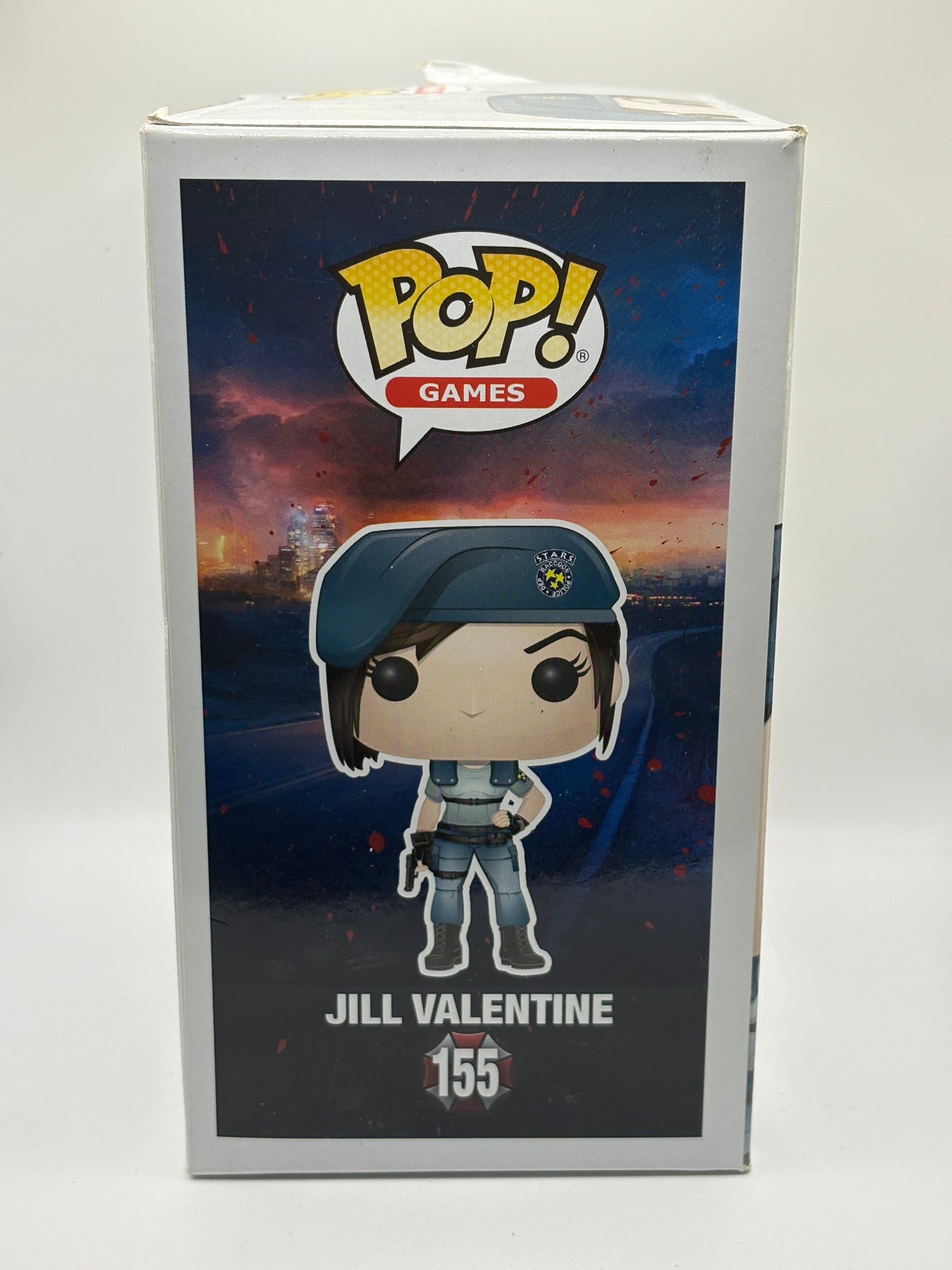 Funko POP! Games Resident Evil #155 Jill Valentine Vinyl Figure Box Damage FRENLY BRICKS - Open 7 Days
