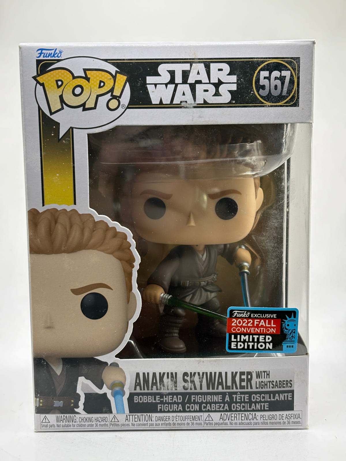 Funko POP! Star Wars #567 Anakin Skywalker with Lightsabers 2022 Fall FRENLY BRICKS - Open 7 Days image 1