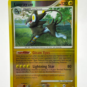 Pokemon TCG Diamond Pearl - Luxray 7/130 Rare Reverse Holo Error? FRENLY BRICKS - Open 7 Days