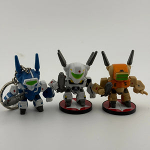 Banpresto Macross Super Deformed Valkaries Loose Figure Lot + keychain FRENLY BRICKS - Open 7 Days