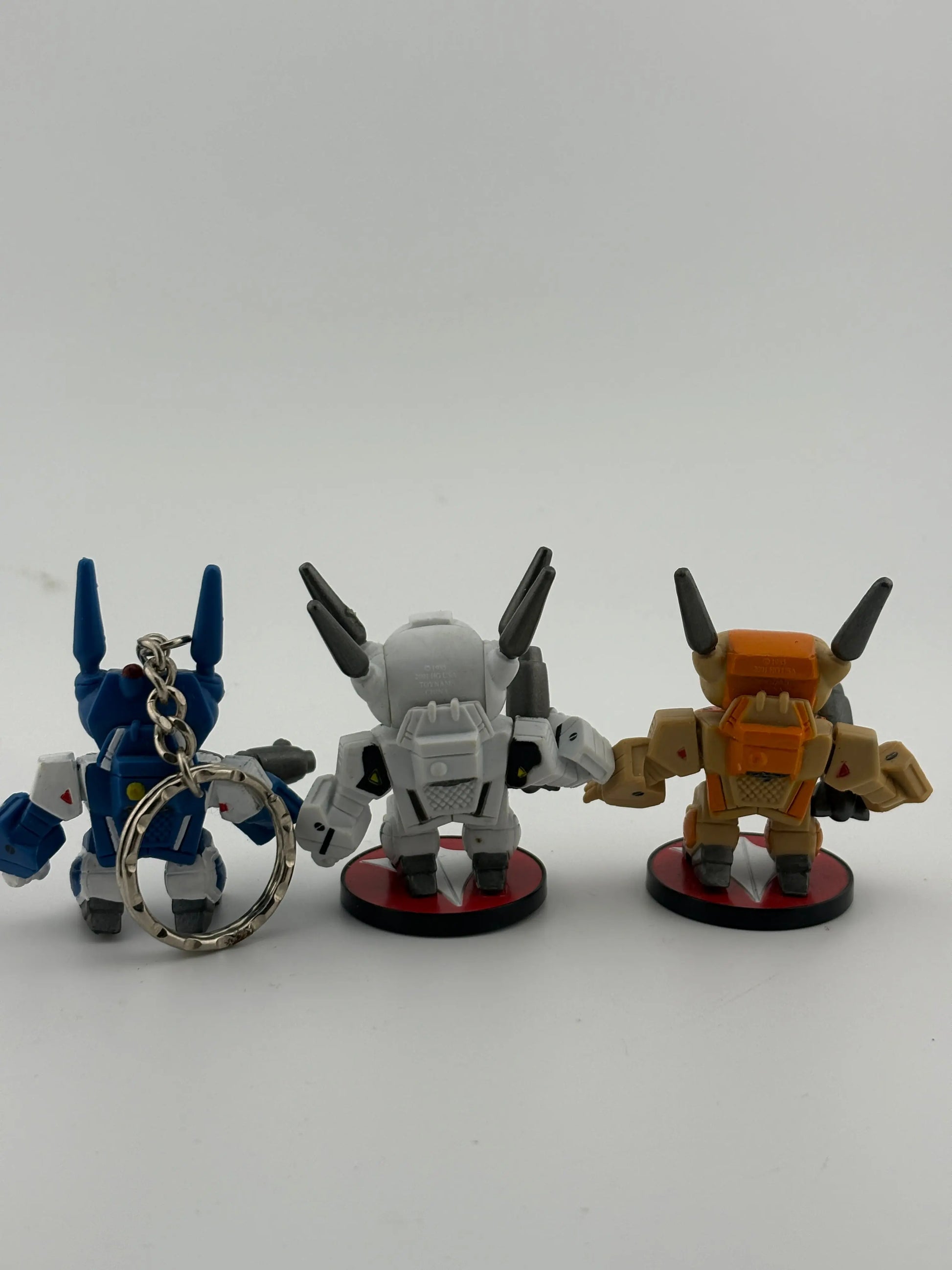 Banpresto Macross Super Deformed Valkaries Loose Figure Lot + keychain FRENLY BRICKS - Open 7 Days