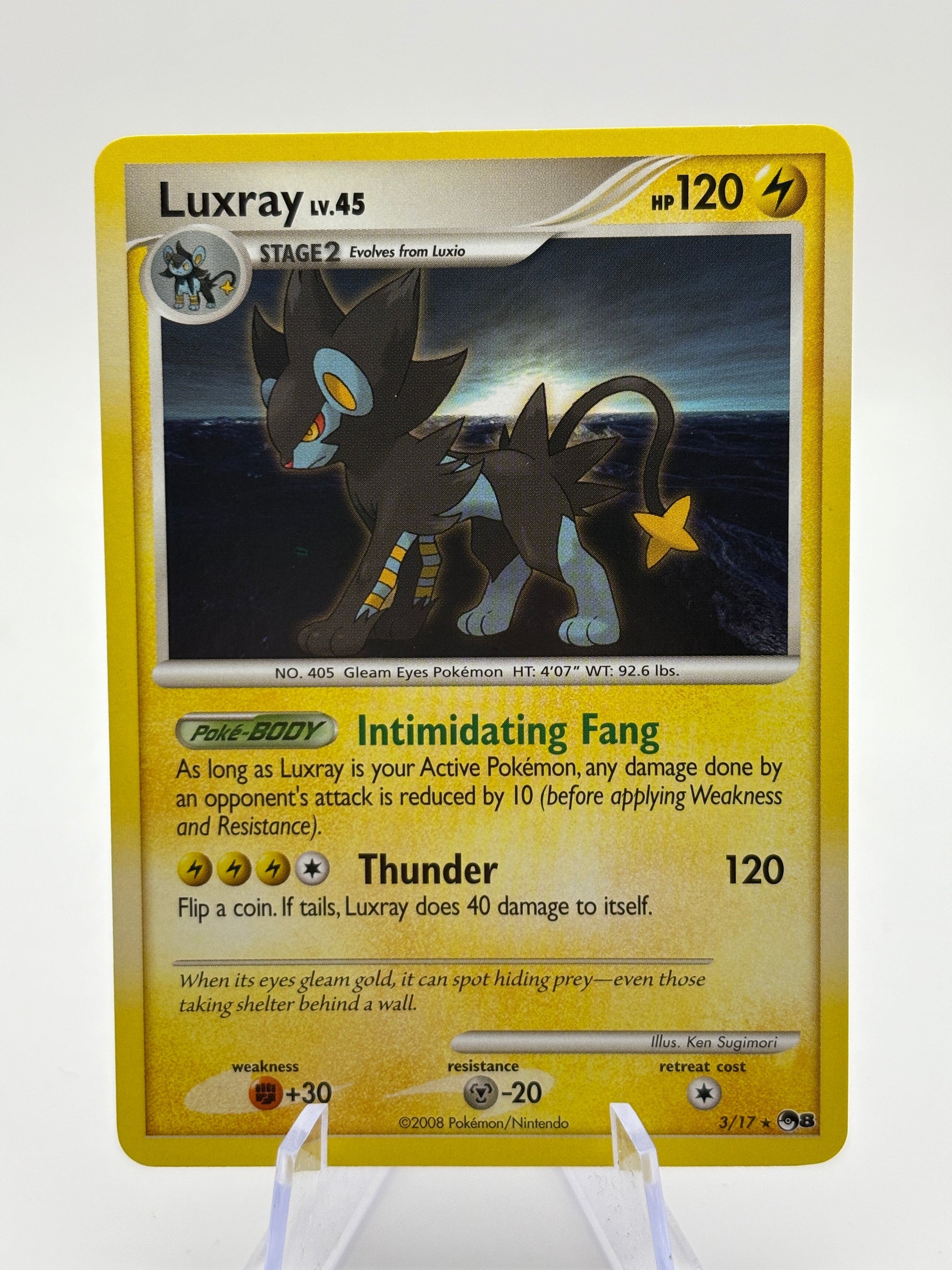 Pokemon TCG Pop Series 8 - Luxray 3/17 Rare Non Holo LP FRENLY BRICKS - Open 7 Days