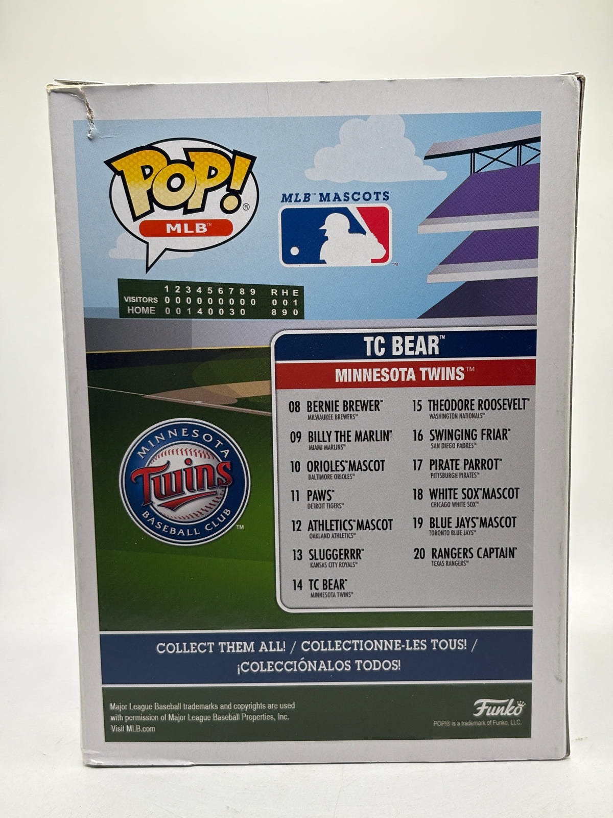 Funko POP! MLB Minnesota Twins #14 TC Bear Vinyl Figure FRENLY BRICKS - Open 7 Days image 3