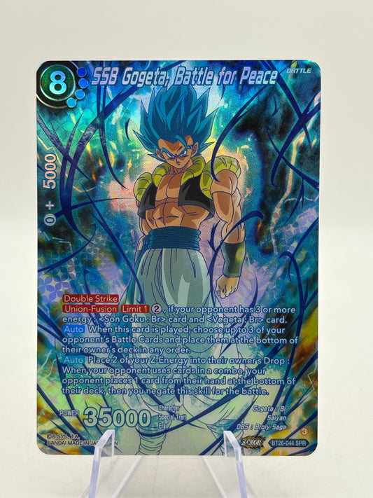 Dragon Ball Super Masters - SSB Gogeta, Battle For Peace BT26-044 SPR FRENLY BRICKS - Open 7 Days