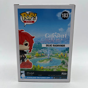 Funko POP! Asia Genshin Impact - Diluc Ragnvinder #183 +combinedshipping BNIB FRENLY BRICKS - Open 7 Days