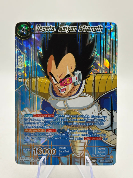 Dragon Ball Super Masters - Vegeta, Saiyan Strength BT23-060 SPR FRENLY BRICKS - Open 7 Days