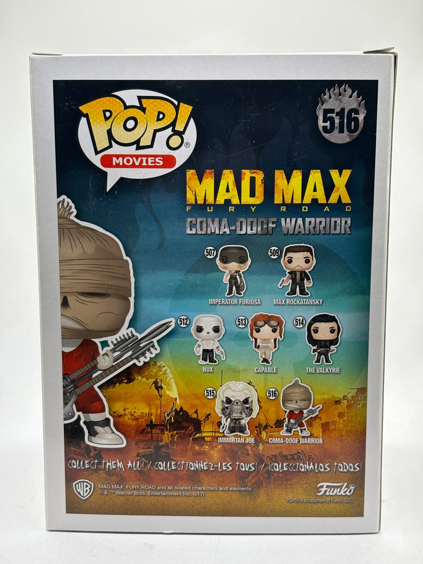 Funko POP! Movies Mad Max Fury Road #516 Coma-Doof Warrior FRENLY BRICKS - Open 7 Days