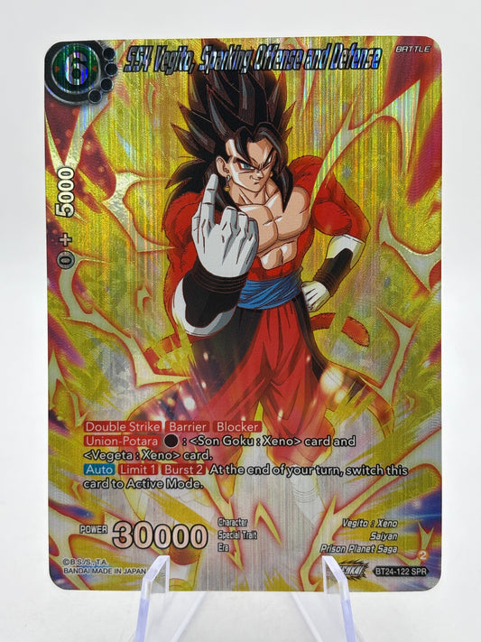 Dragon Ball Super Masters - SS4 Vegito, Sparking Offense and Defence BT24-122 SPR FRENLY BRICKS - Open 7 Days
