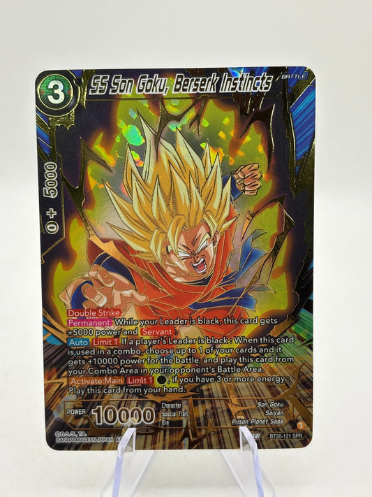 Dragon Ball Super Masters - SS Son Goku, Beserk Instincts BT20-121 SPR FRENLY BRICKS - Open 7 Days