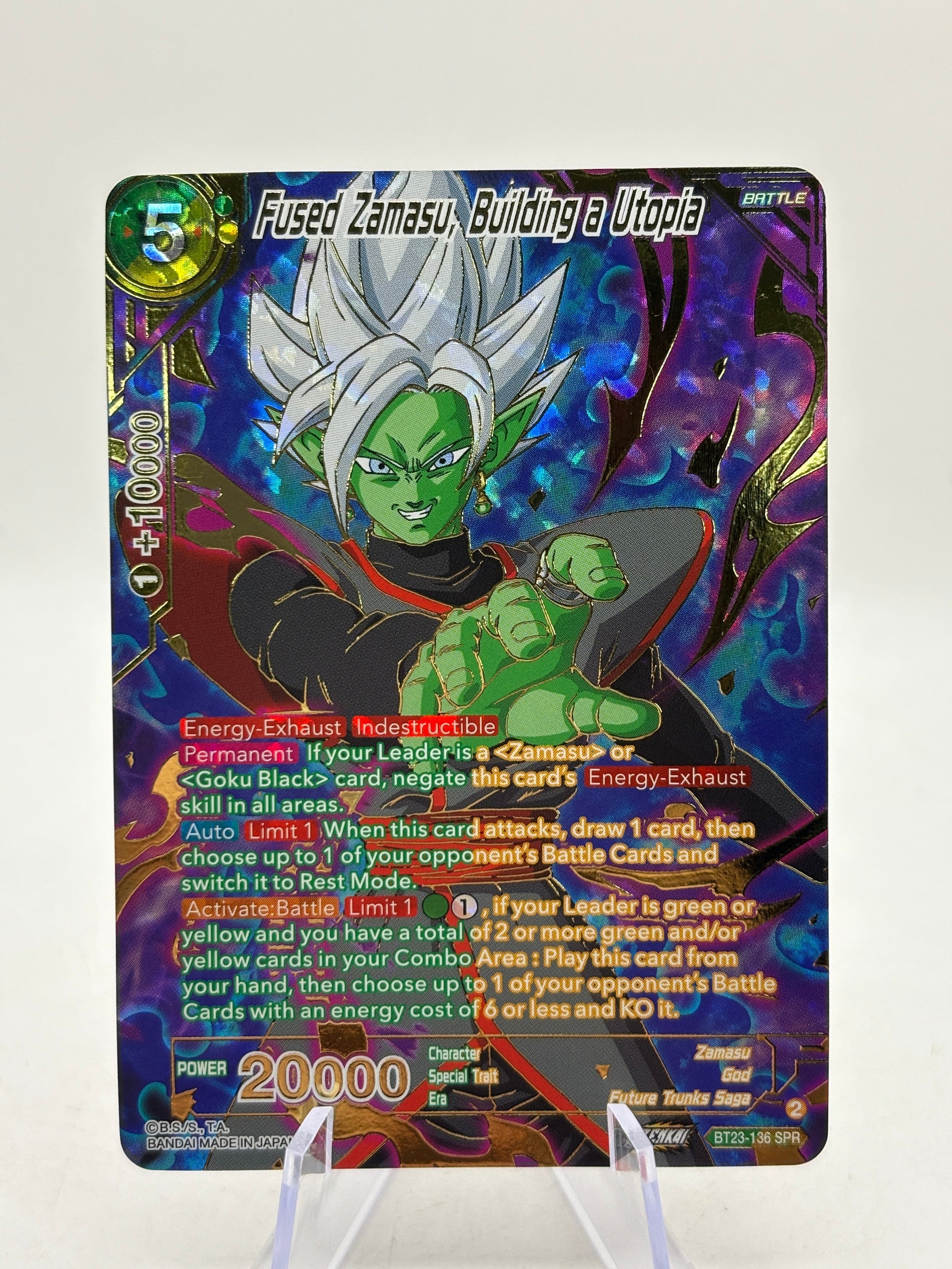 Dragon Ball Super Masters - Fused Zamasu, Building a Utopia BT23-136 SPR FRENLY BRICKS - Open 7 Days