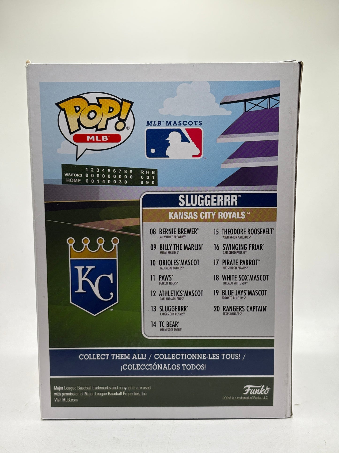 Funko POP! MLB Kansas City Royals #13 Sluggerrr Vinyl Figure FRENLY BRICKS - Open 7 Days