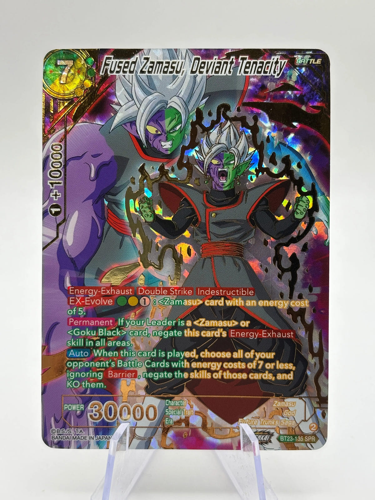 Dragon Ball Super Masters - Fused Zamasu, Deviant Tenacity BT23-135 SPR image 1