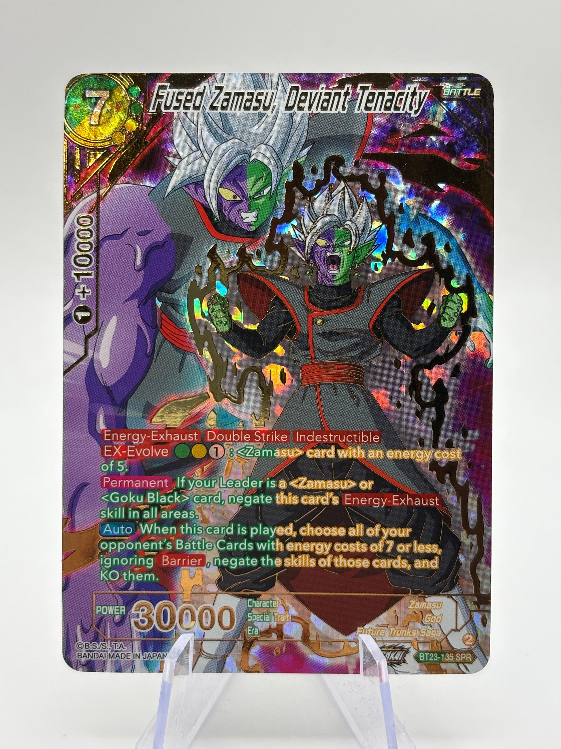 Dragon Ball Super Masters - Fused Zamasu, Deviant Tenacity BT23-135 SPR FRENLY BRICKS - Open 7 Days