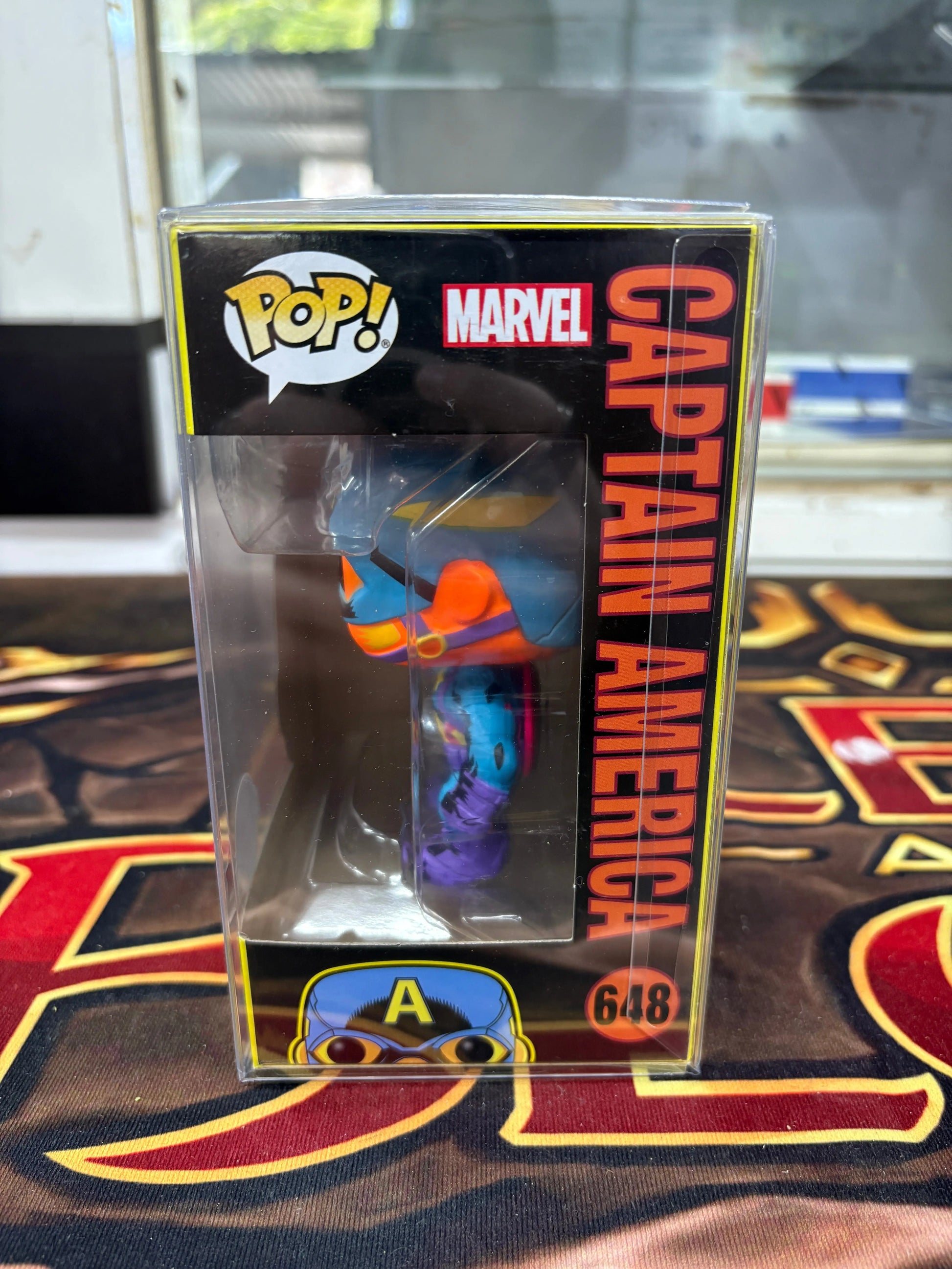 Captain America Funko Pop! Vinyl Blacklight #648 Marvel FRENLY BRICKS - Open 7 Days