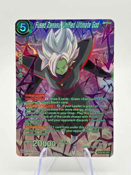 Dragon Ball Super Masters - Fused Zamasu, Unified Ultimate God BT26-083 SPR FRENLY BRICKS - Open 7 Days
