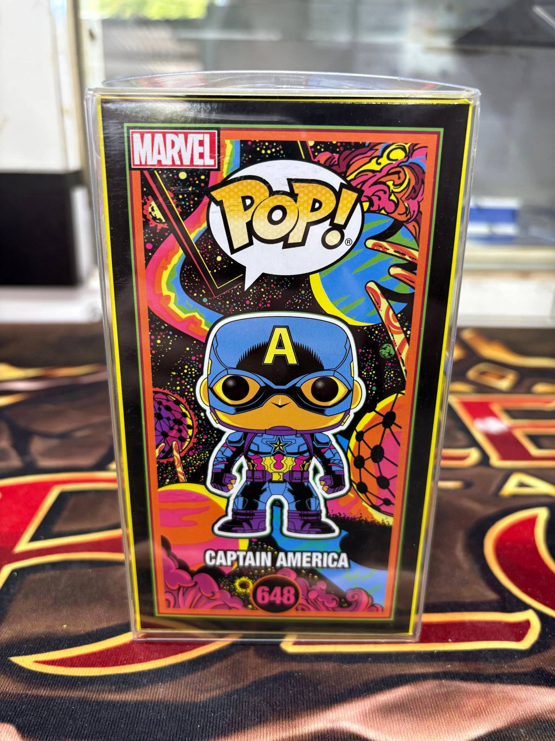 Captain America Funko Pop! Vinyl Blacklight #648 Marvel FRENLY BRICKS - Open 7 Days