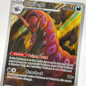 Pokemon TCG Black Bolt - Scolipede 134/086 Illustration Rare NM FRENLY BRICKS - Open 7 Days