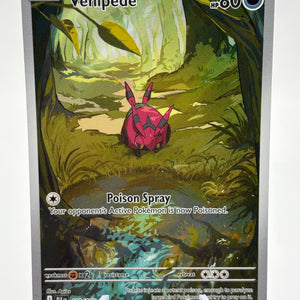 Pokemon TCG Black Bolt - Venipede 132/086 Illustration Rare NM FRENLY BRICKS - Open 7 Days