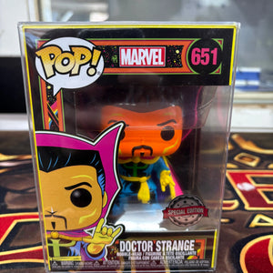 #651 Doctor Strange : Marvel : Black Light : Pop Vinyl : Funko FRENLY BRICKS - Open 7 Days