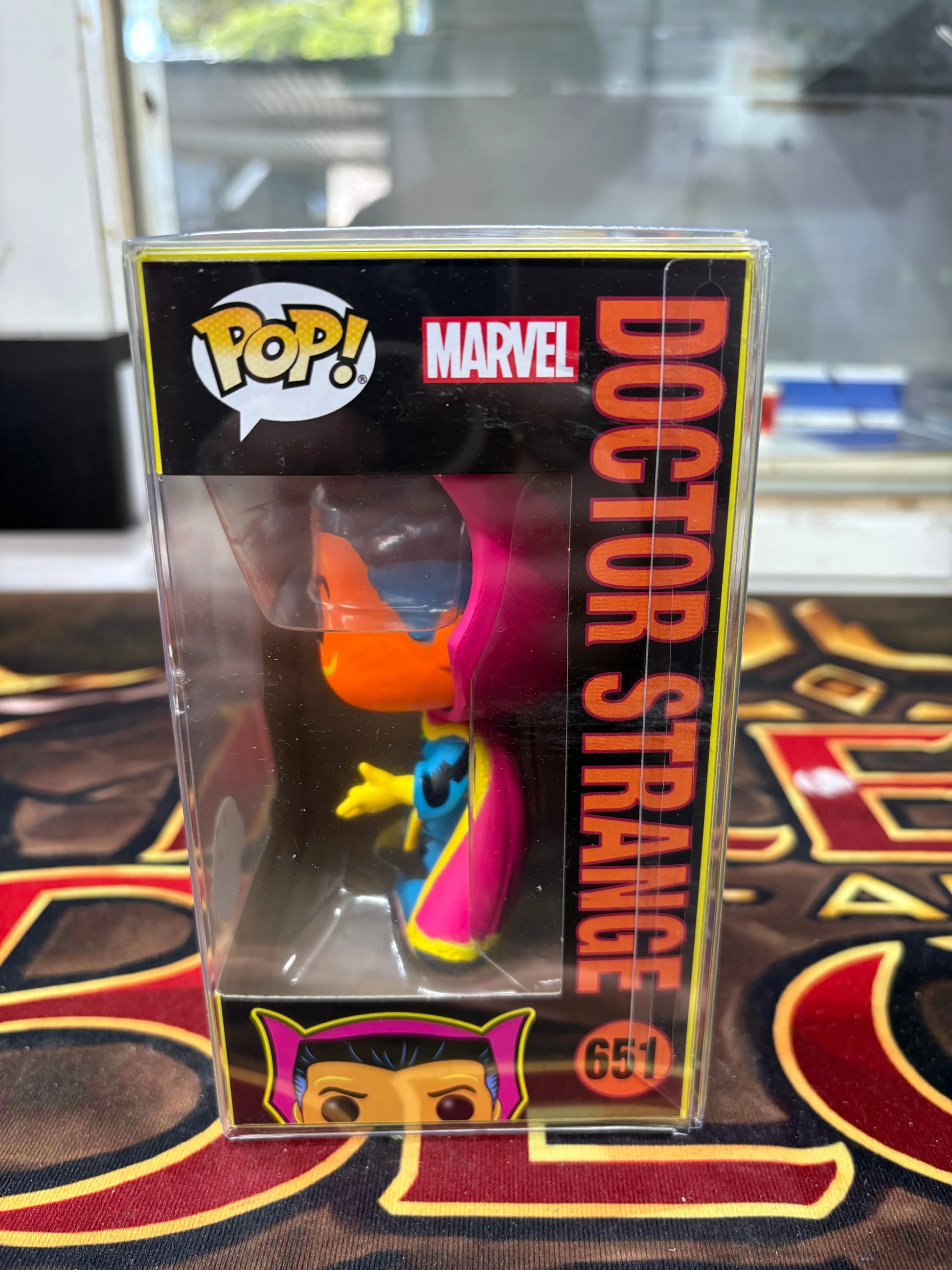 #651 Doctor Strange : Marvel : Black Light : Pop Vinyl : Funko FRENLY BRICKS - Open 7 Days