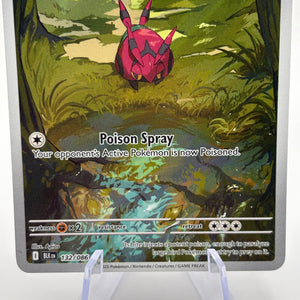 Pokemon TCG Black Bolt - Venipede 132/086 Illustration Rare NM FRENLY BRICKS - Open 7 Days