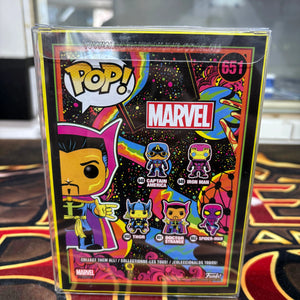 #651 Doctor Strange : Marvel : Black Light : Pop Vinyl : Funko FRENLY BRICKS - Open 7 Days