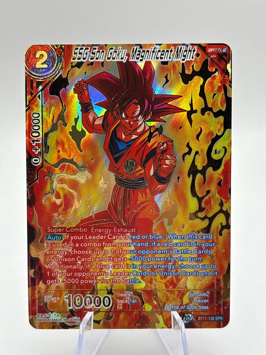 Dragon Ball Super Masters - SSG Son Goku, Magnificent Might BT17-138 SPR