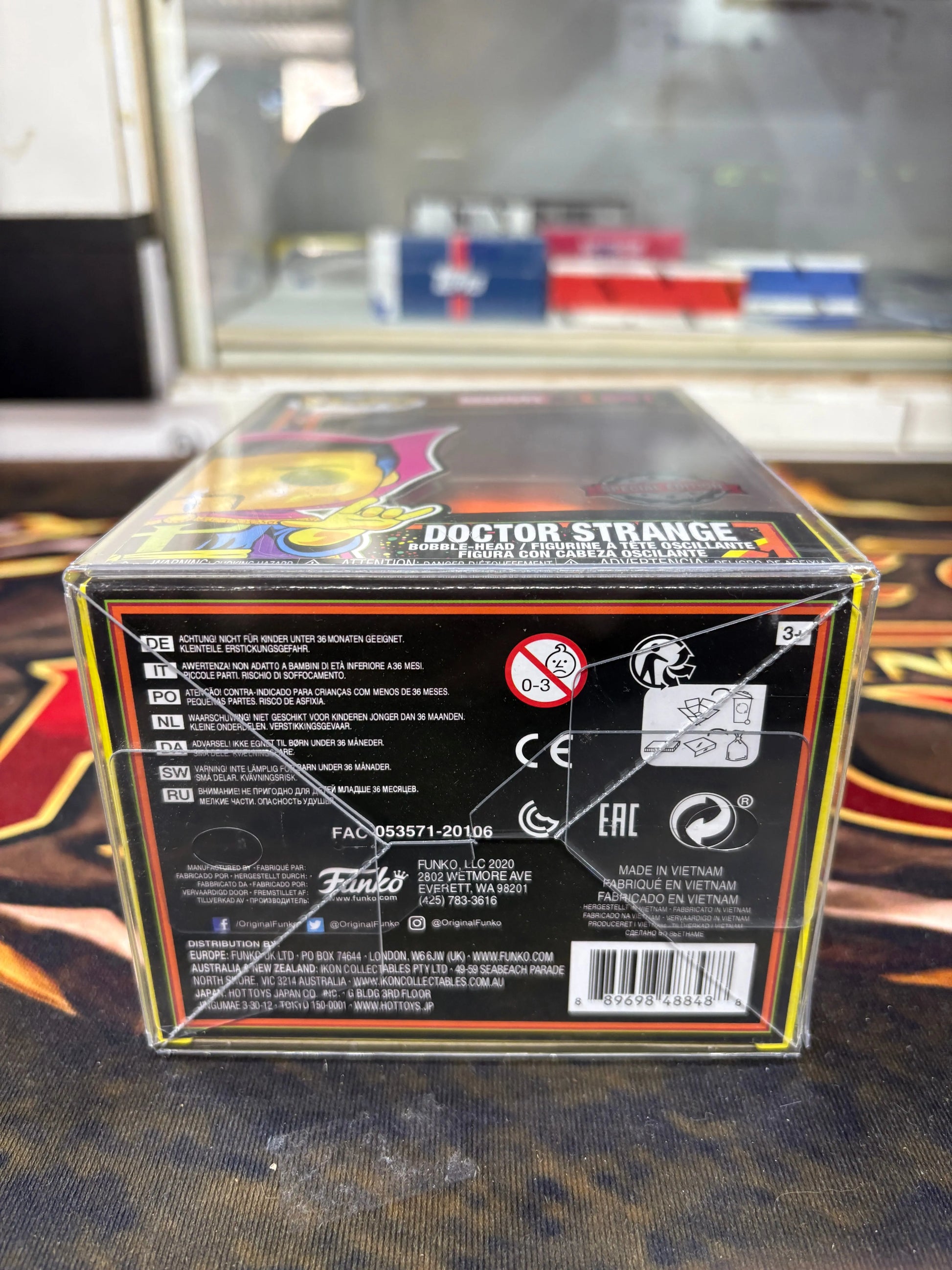 #651 Doctor Strange : Marvel : Black Light : Pop Vinyl : Funko FRENLY BRICKS - Open 7 Days