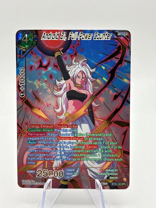 Dragon Ball Super Masters - Android 21, Full-Power Counter BT20-145 SPR