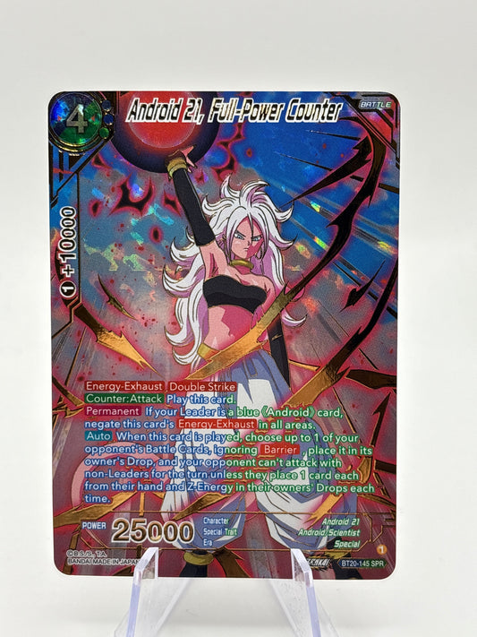 Dragon Ball Super Masters - Android 21, Full-Power Counter BT20-145 SPR FRENLY BRICKS - Open 7 Days