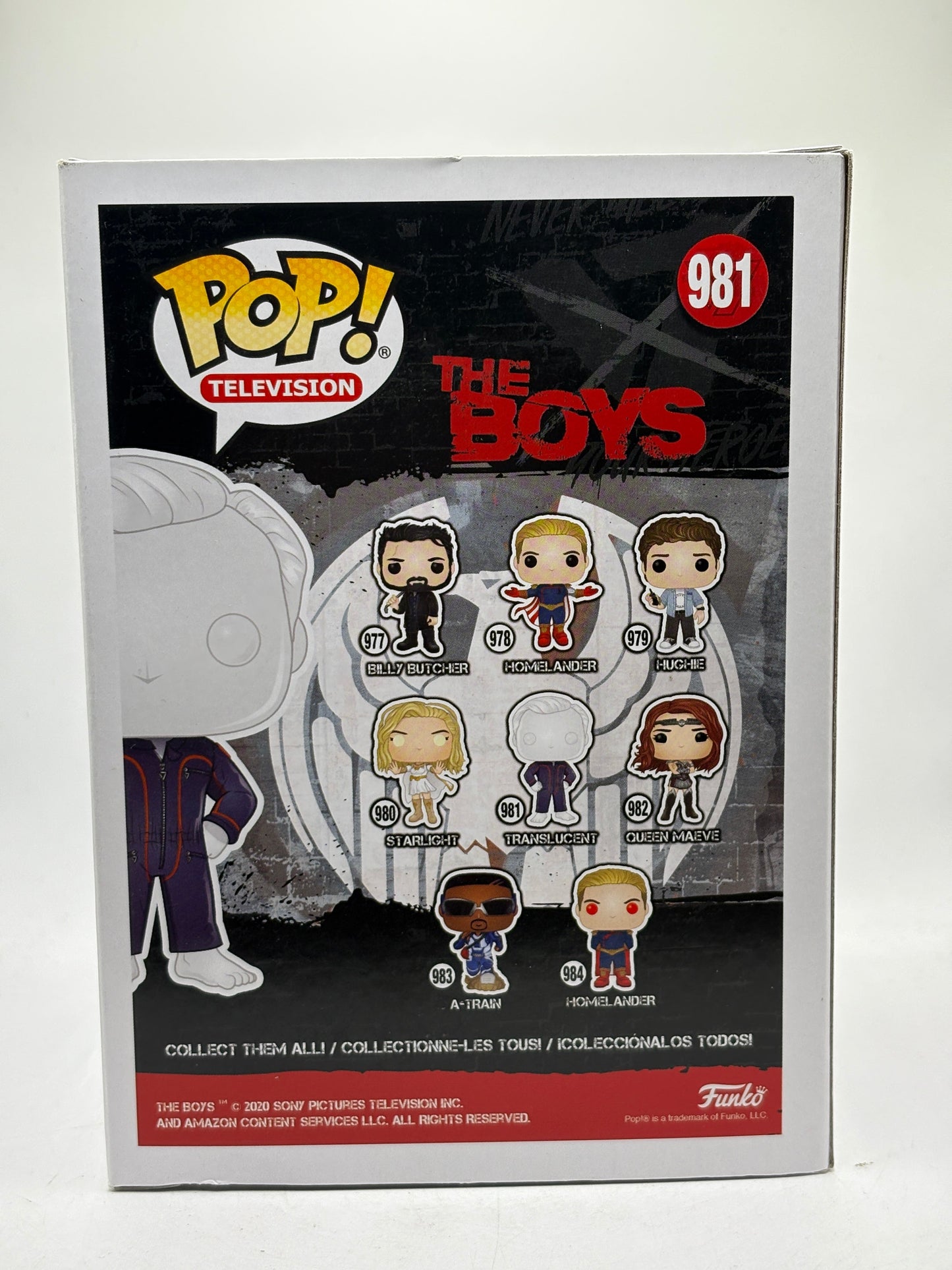 Funko POP! Television The Boys #981 Translucent Vinyl Figure FRENLY BRICKS - Open 7 Days