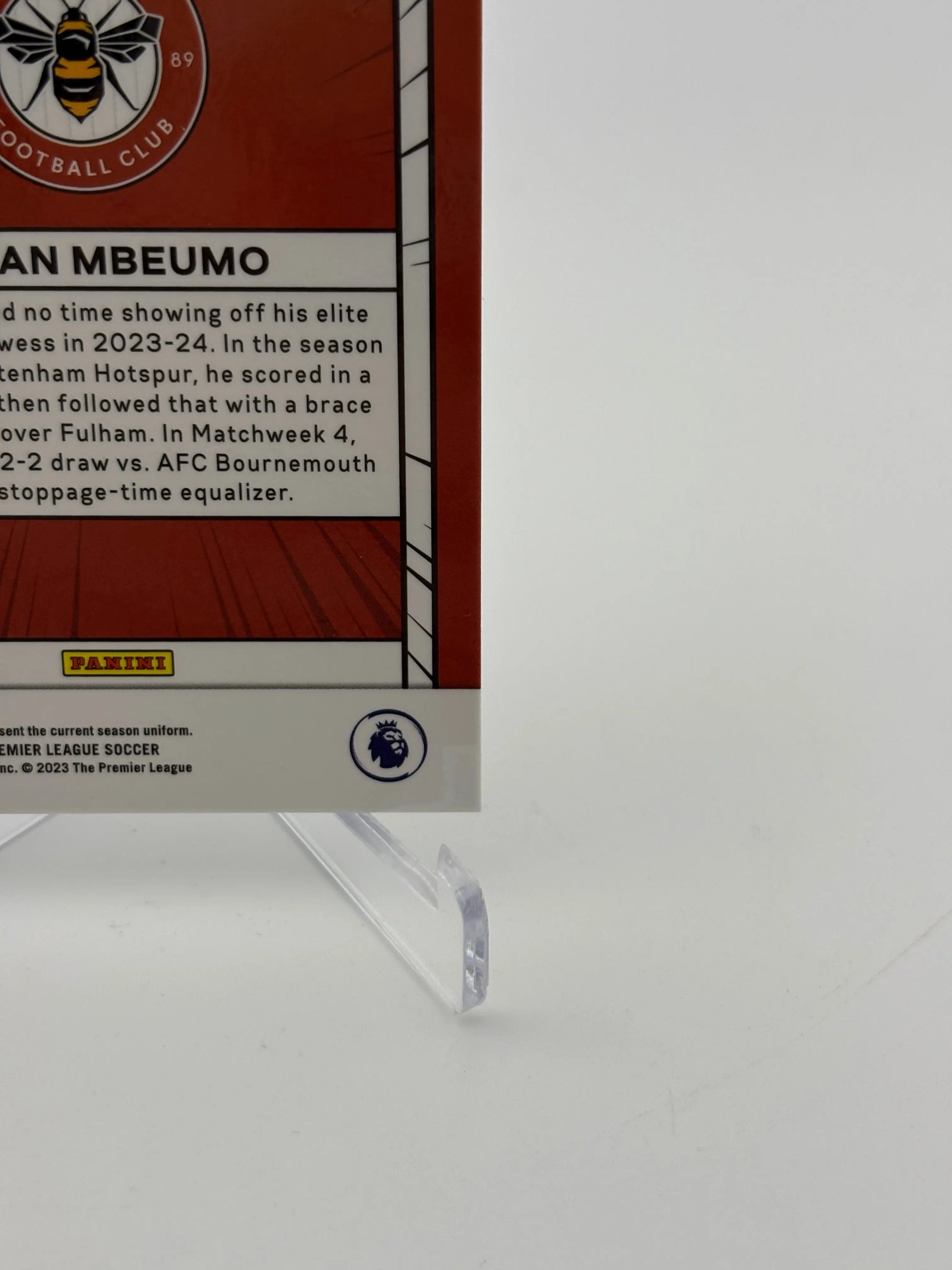 2023-24 Panini Prizm Premier League - Bryan Mbeumo Manga #21 NM FRENLY BRICKS - Open 7 Days