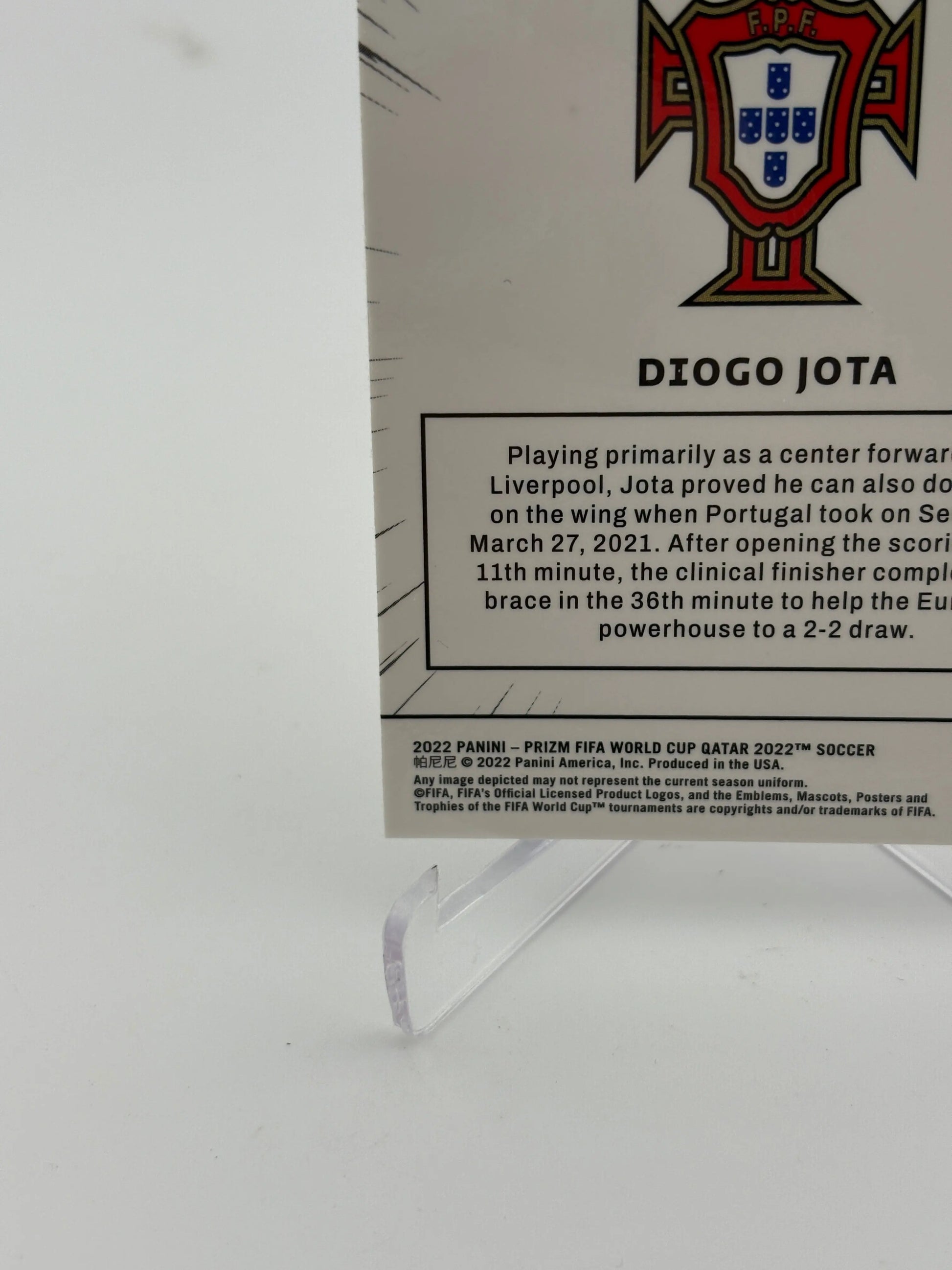 2022 Panini Prizm World Cup Diogo Jota #16 Portugal Manga Case Hit SSP FRENLY BRICKS - Open 7 Days