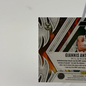2023-24 Panini Phoenix Giannis Antetokounmpo Fire Forged Insert Blue /25 Bucks FRENLY BRICKS - Open 7 Days
