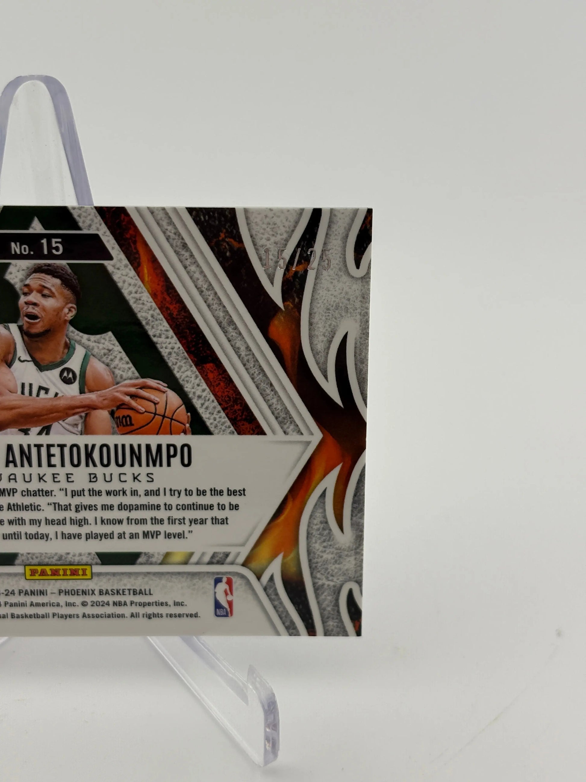 2023-24 Panini Phoenix Giannis Antetokounmpo Fire Forged Insert Blue /25 Bucks FRENLY BRICKS - Open 7 Days