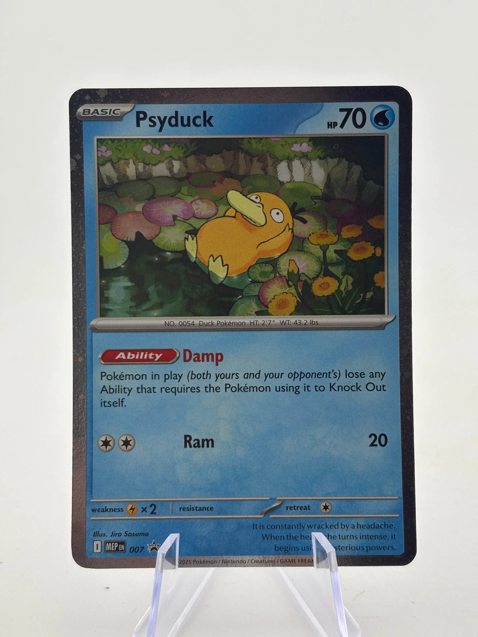 Pokemon TCG Mega Evolution Promo - Psyduck 007 Black Star Promo NM FRENLY BRICKS - Open 7 Days image 1