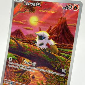 Pokemon TCG Black Bolt - Larvesta 099/086 Illustration Rare NM FRENLY BRICKS - Open 7 Days