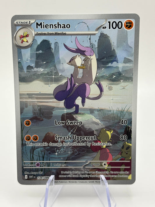 Pokemon TCG White Flare - Mienshao 134/086 Illustration Rare NM FRENLY BRICKS - Open 7 Days