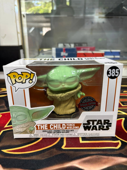 Funko Pop! Star Wars - The Child Force Wielding #385 - The Mandalorian FRENLY BRICKS - Open 7 Days