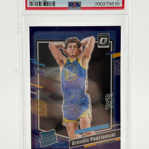 2023 Donruss Optic Brandin Podziemski Purple PSA 9 MINT FRENLY BRICKS - Open 7 Days