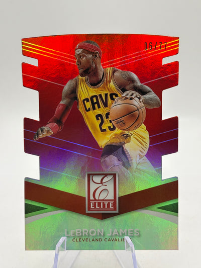 2014-15 Panini Donruss Elite Set Status Die-Cut 06/77 LeBron James #80