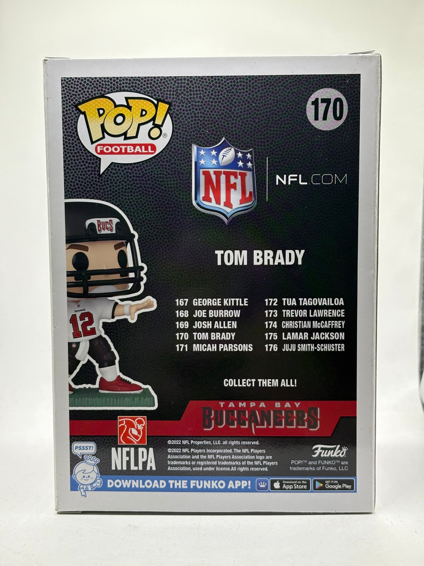 Funko POP! Football Buccaneers #170 Tom Brady Vinyl Figure FRENLY BRICKS - Open 7 Days