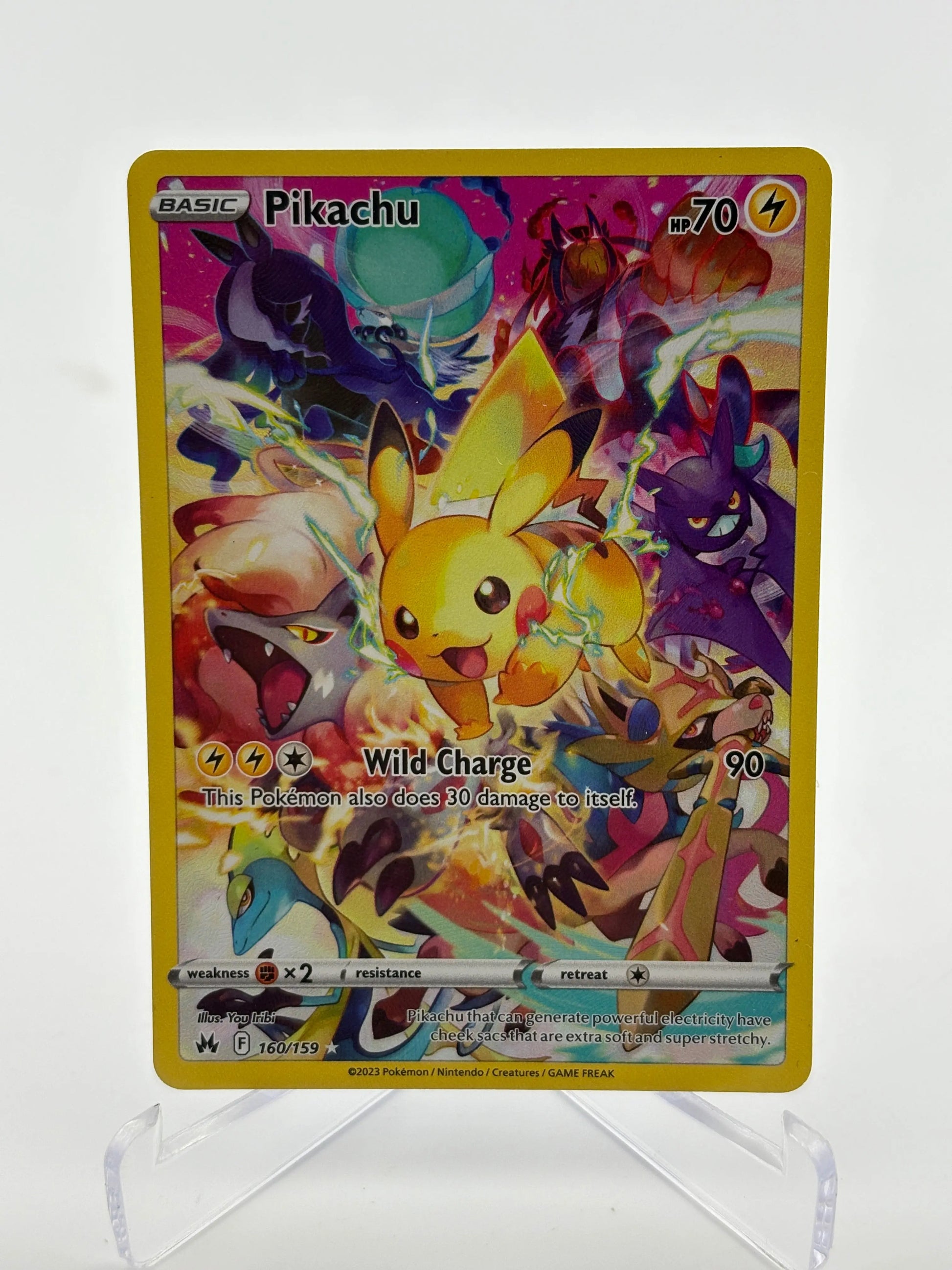 Pokemon TCG Crown Zenith - Pikachu 160/159 Secret Rare NM FRENLY BRICKS - Open 7 Days