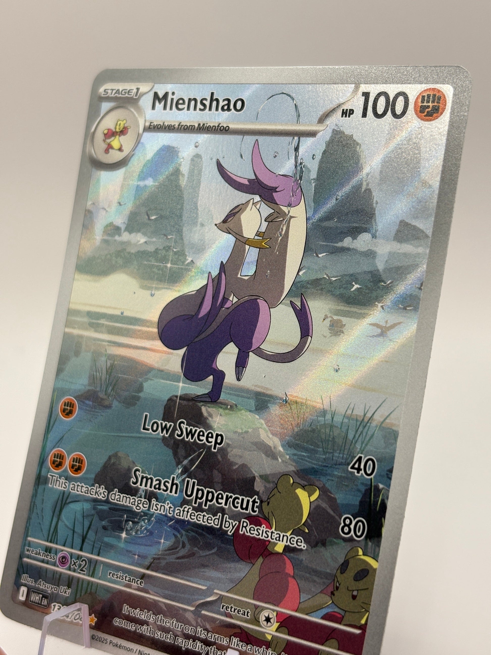 Pokemon TCG White Flare - Mienshao 134/086 Illustration Rare NM FRENLY BRICKS - Open 7 Days