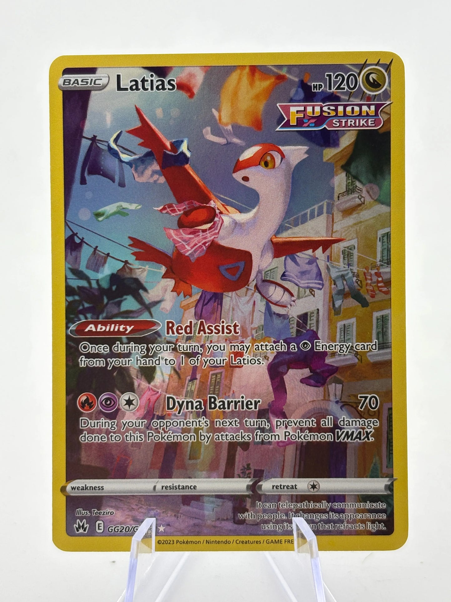 Pokemon TCG Sword Shield Crown Zenith - Latias GG20/GG70 Rare LP FRENLY BRICKS - Open 7 Days